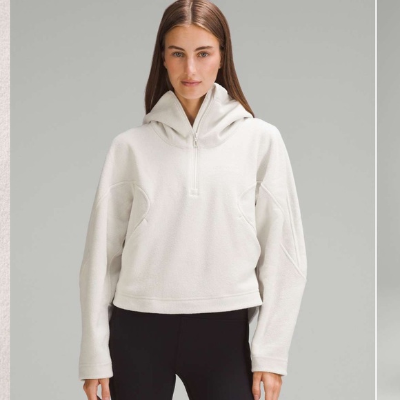 lululemon athletica Sweaters - LULULEMON- Looped Terry Fleece Half-
Zip Hoodie size 6